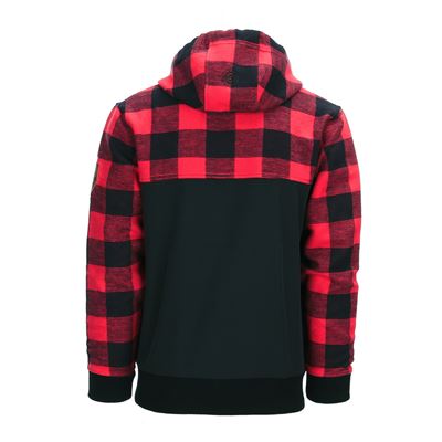 Sweat-shirt LUMBERSHELL ROUGE/NOIR FOSTEX 129535BR 3
