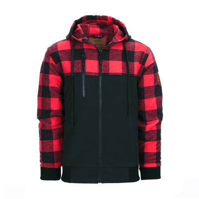 Sweat-shirt LUMBERSHELL ROUGE/NOIR