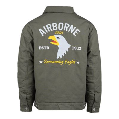 Veste HERITAGE AIRBORNE avec broderie VERTE FOSTEX 129806 5