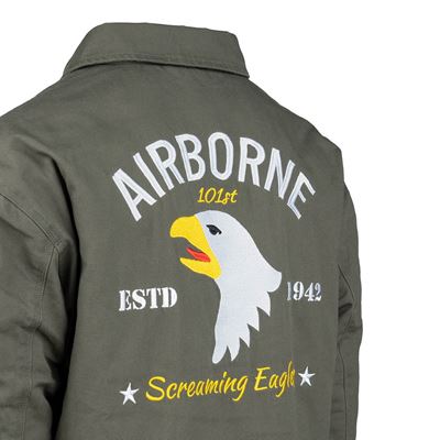Veste HERITAGE AIRBORNE avec broderie VERTE FOSTEX 129806 3