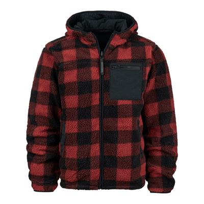Veste réversible SHERPA SOFTSHELL NOIR/ROUGE