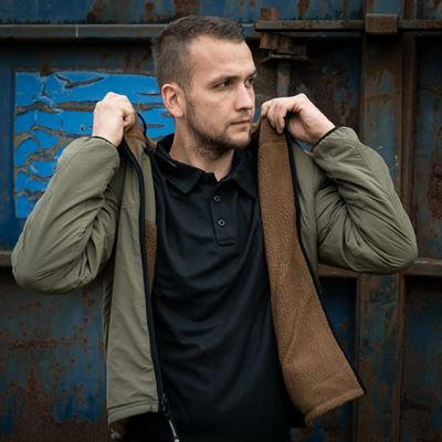 Veste réversible SHERPA SOFTSHELL COYOTE/VERT FOSTEX 129846COYRG 13