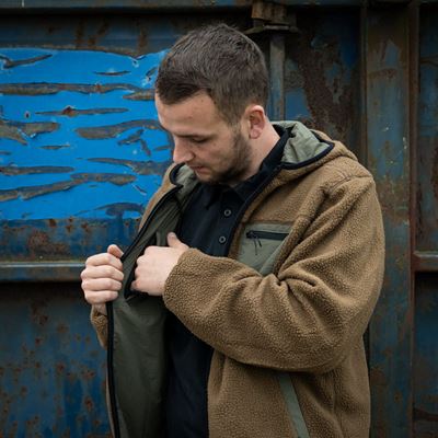 Veste réversible SHERPA SOFTSHELL COYOTE/VERT FOSTEX 129846COYRG 9