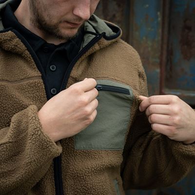 Veste réversible SHERPA SOFTSHELL COYOTE/VERT FOSTEX 129846COYRG 5