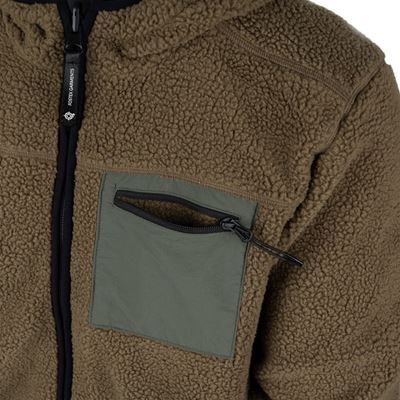 Veste réversible SHERPA SOFTSHELL COYOTE/VERT FOSTEX 129846COYRG 19