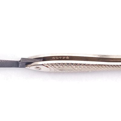 Couteau poisson argenté ACIER DE DAMAS manche ARGENT MIKOV 130-DS-1 4