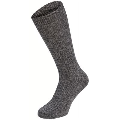 Chaussettes style BW à talon extra haut GRIS