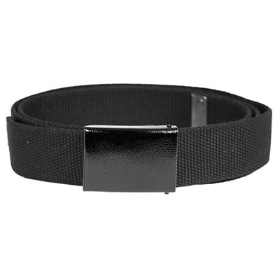 Ceinture BW en tissu pour pantalon 3 cm NOIRE