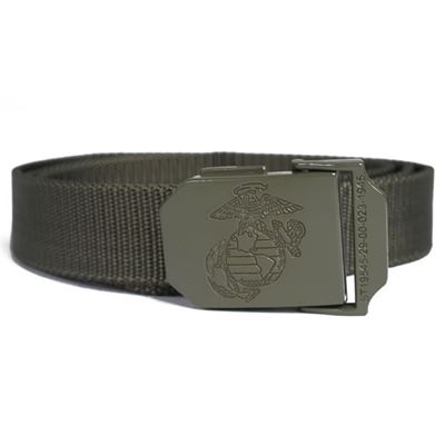Ceinture de pantalon USMC avec boucle métallique VERTE