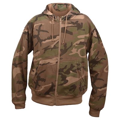 Sweat-shirt à capuche et fermeture éclair WOODLAND