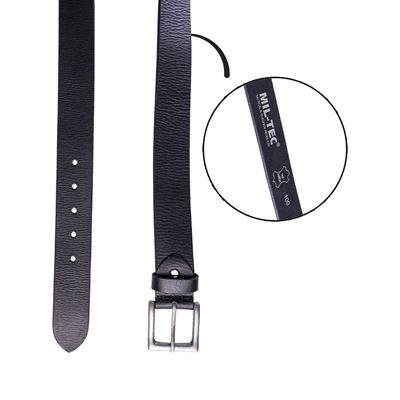 Ceinture NAPPA avec boucle métallique en cuir NOIR MIL-TEC® 13169002 2