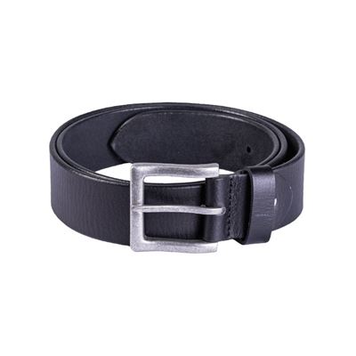 Ceinture NAPPA avec boucle métallique en cuir NOIR