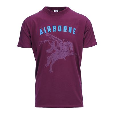 T-shirt AIRBORNE PEGASUS à manches courtes VIN