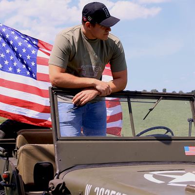 T-shirt masque JEEP WILLYS et étoile alliée FOSTEX 133643 2