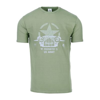 T-shirt masque JEEP WILLYS et étoile alliée