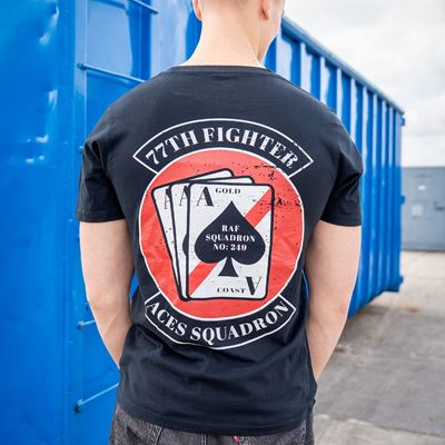 T-shirt 77th Aces Fighter Squadron NOIR FOSTEX 133663 5