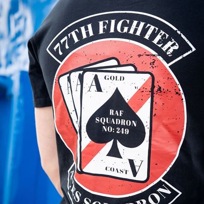 T-shirt 77th Aces Fighter Squadron NOIR FOSTEX 133663 4