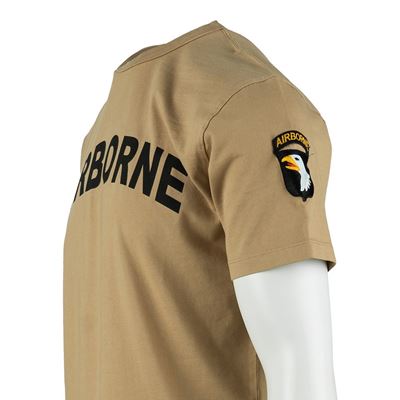T-shirt AIRBORNE avec écusson de la 101e division sur la manche SAND FOSTEX 133670-P 11