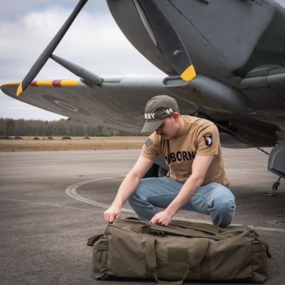 T-shirt AIRBORNE avec écusson de la 101e division sur la manche SAND FOSTEX 133670-P 8
