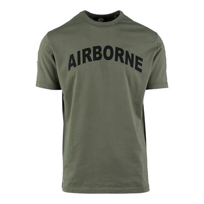 T-shirt AIRBORNE avec écusson de la 101e division sur la manche VERT FOSTEX 133670-Z 2