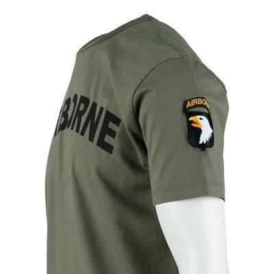 T-shirt AIRBORNE avec écusson de la 101e division sur la manche VERT FOSTEX 133670-Z 4