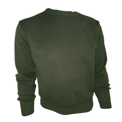 Pull ROUND fin vert chasseur