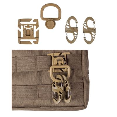 Set de mousquetons et fixations ULTIMATE COYOTE MIL-TEC® 13457605 2