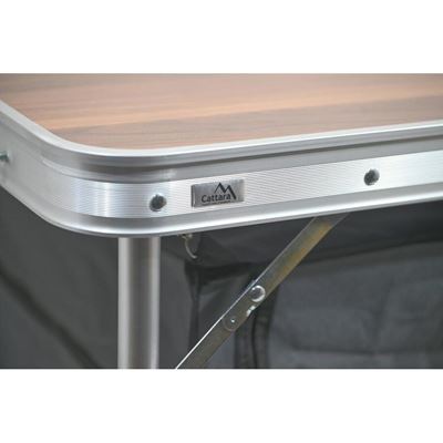 Table pliante de camping - plateau en formica imitation bois Cattara 13481 5