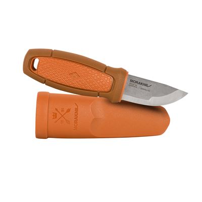 Couteau ELDRIS pour le cou avec silex ORANGE