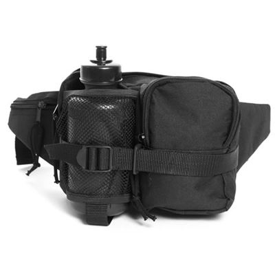 Sac banane FLASCH avec bouteille en plastique NOIR