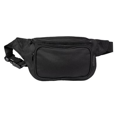 Sac banane FANNY PACK deux compartiments NOIR