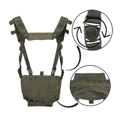 Gilet tactique léger CHEST RIG avec panneau LASER VERT MIL-TEC® 13530401 2