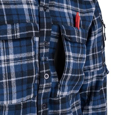 Chemise en flanelle CONTRACTOR à carreaux BLEU Task Force 2215 135505BG 13