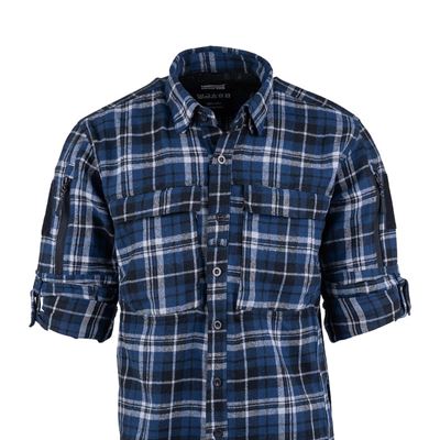 Chemise en flanelle CONTRACTOR à carreaux BLEU Task Force 2215 135505BG 12