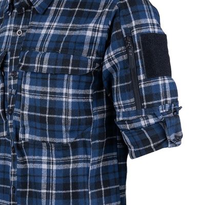 Chemise en flanelle CONTRACTOR à carreaux BLEU Task Force 2215 135505BG 11
