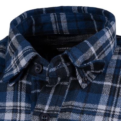 Chemise en flanelle CONTRACTOR à carreaux BLEU Task Force 2215 135505BG 10