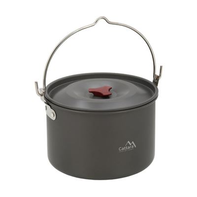 Casserole en aluminium FIELD avec couvercle 4 litres GRIS