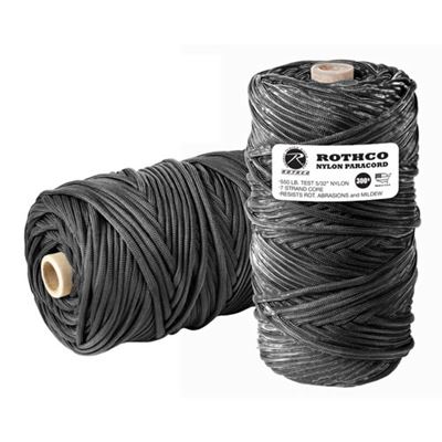 Cordon PARA 550' sur bobine nylon ø 4 mm / 90 m NOIR