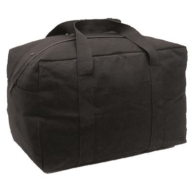 Sac PILOT en coton, grand format, NOIR