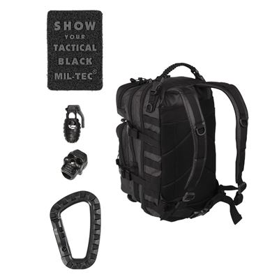 Sac à dos ASSAULT I petit tactique avec revêtement PU imperméable NOIR MIL-TEC® 14002088 2