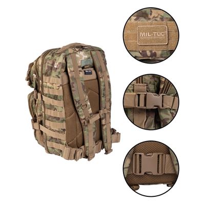Sac à dos ASSAULT II grand ARID WOODLAND® MIL-TEC® 14002256 2