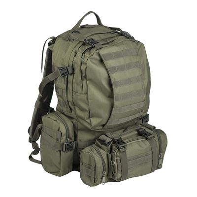 Sac à dos DEFENSE MODULAR avec poche lombaire VERT