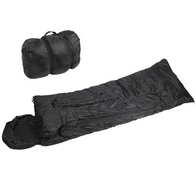 Sac de couchage entièrement zippé avec oreiller PILOT NOIR +/- 0 °C