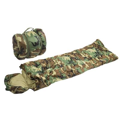 Sac de couchage entièrement zippé avec oreiller PILOT WOODLAND +/- 0 °C