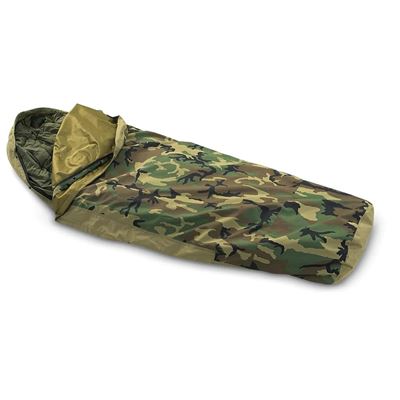 Sac de couchage complet US « Modular Sleep System » 4 pièces original WOODLAND d'occasion Armée américaine 631170 3