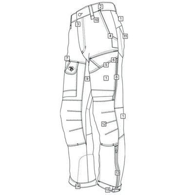 Pantalon 24-7 XPEDITION MULTICAM®/COYOTE TRU-SPEC 14380 3