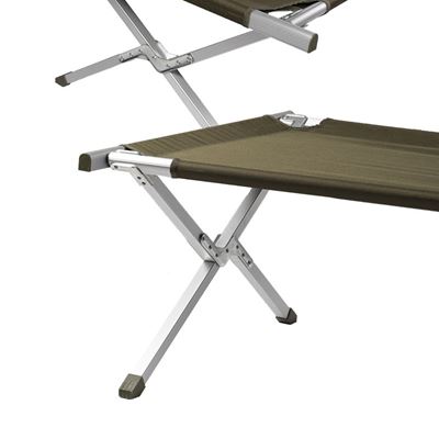 Chaise longue US STYLE pliable avec cadre en aluminium dans un emballage VERT MIL-TEC® 14402201 2