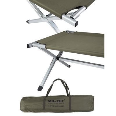 Chaise longue de campagne de type américain avec cadre renforcé 190 cm MIL-TEC® 14403001 2