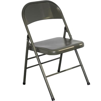 Chaise pliante en tôle modèle américain VERTE