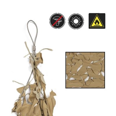 Filet d'ombrage en plastique avec câble en acier SABLE 5x5 m MIL-TEC® 14481960 2